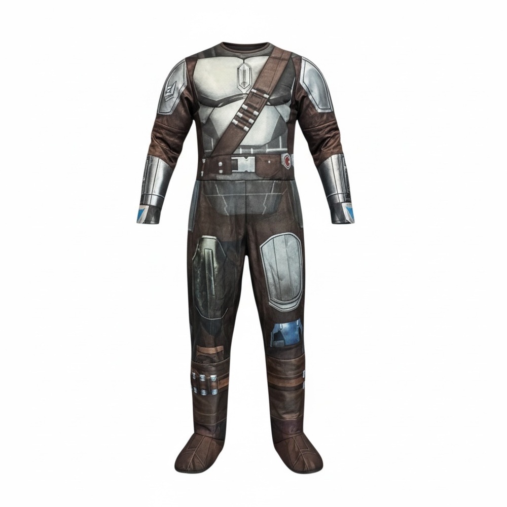 Star Wars Mandalorian child’s Costume - Brown and‎ Silver Size Small 5 6 NWT